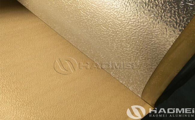 Aluminium stucco embossed with polykraft moisture barrier